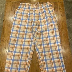 MENS LANDS END COTTON PAJAMA PANTS LARGE